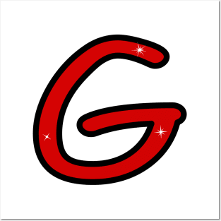 Letter G. Name with letter G. Personalized gift. Abbreviation. Abbreviation. Lettering Posters and Art